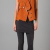 Alexander Wang Suede Trench Vest in Orange - Lyst