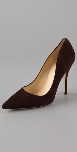 Kate Spade Licorice Suede Pumps - Lyst
