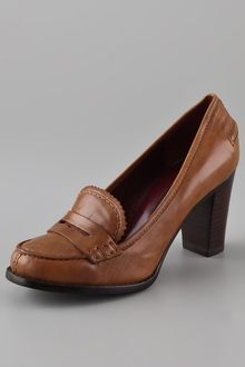 Marc By Marc Jacobs High Heel Penny Loafers - Lyst
