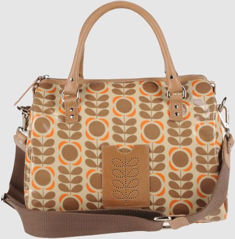 orla kiely orange bag