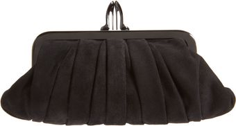 Christian Louboutin Loubi Croissant Suede Clutch - Lyst