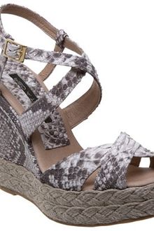 Pied A Terre Lupine Rope Edge Wedge Sandals Natural - Lyst