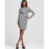 Diane Von Furstenberg Anneli Printed Georgette Long Sleeve Dress in Blue (Aniseed Large Teal) - Lyst