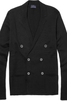 Lanvin Double-breasted Wool Cardigan - Lyst