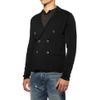 Lanvin Doublebreasted Wool Cardigan in Blue for Men (black) - Lyst