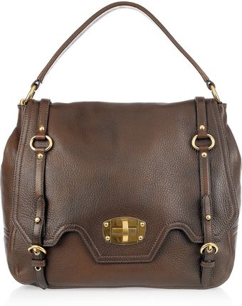  Textured-leather Shoulder Bag 