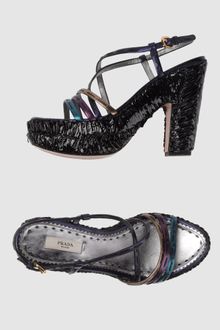 Prada Platform Sandals - Lyst