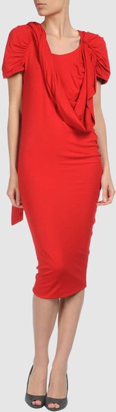 Alexander McQueen 3/4 Length Dress - Lyst