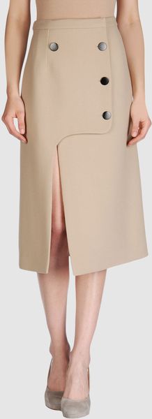 Celine 3/4 Length Skirt - Lyst