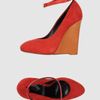 Celine Wedge in Red (blue) - Lyst