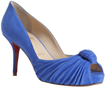 Christian Louboutin Royal Blue Suede Greissimo 85 Pumps - Lyst