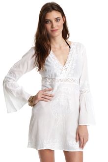 Debbie Katz V-neck Lace Tunic Cover-up - Lyst