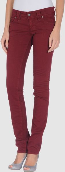 John Galliano Jeans in Red (maroon) - Lyst