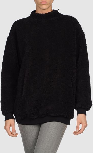 Mm6 By Maison Martin Margiela Zip Sweatshirt in Black - Lyst