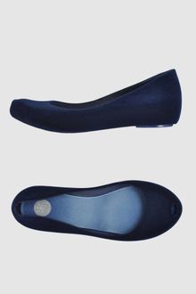 M.melissa Jeans Peep-toe Ballet Flats - Lyst