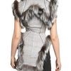 Alexander Mcqueen Silver Fox Hand Woven Tweed Vest in Gray (grey) - Lyst