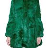 Amaya Arzuaga Rabbit Fur Coat in Green - Lyst