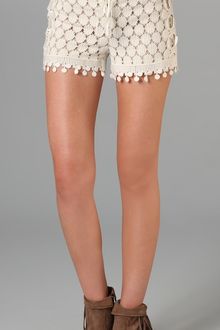 Anna Sui Circle Lace Shorts - Lyst
