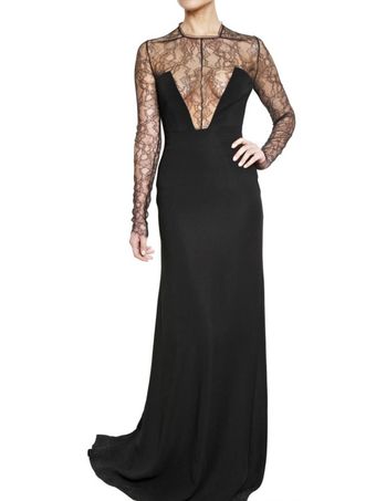 Antonio Berardi Lace On Cady Dress - Lyst
