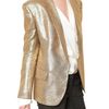 Balmain Lurex Jacket in Gold - Lyst