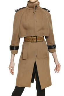 Burberry Prorsum Double Wool Twill Coat - Lyst