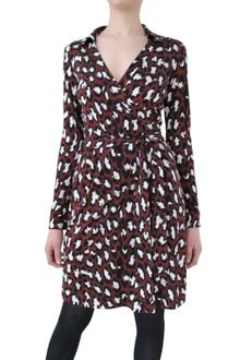 Diane Von Furstenberg Printed Silk Jersey Wrap Dress - Lyst