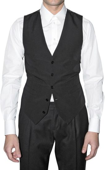 Dolce & Gabbana Fine Wool Vest - Lyst