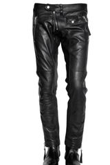 DSquared2 Biker Horse Leather Trousers
