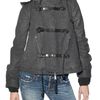 Dsquared2 Wool Felt Coat in Gray (charcoal) - Lyst