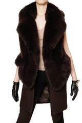 Givenchy Mink and Heavy Stretch Wool Sleeveless F