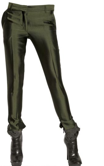 Haider Ackermann Silk Shantung Trousers - Lyst