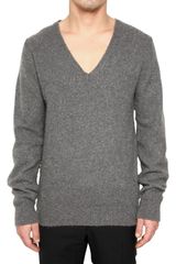 Marc Jacobs Pilled Cashmere V-neck Sweater