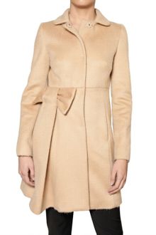 RED Valentino Felted Mohair and Wool Bow Coat - Lyst