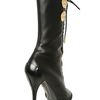 Versace 120mm Nappa Lace Up Open Toe Boots in Black - Lyst