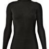 Yves Saint Laurent Wool Rib Turtleneck Sweater in Black (charcoal) - Lyst