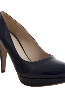 Prada Royal Blue Patent Leather Platform Pumps - Lyst