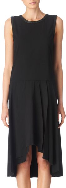 Alexander Wang Leather–trim Dress - Lyst