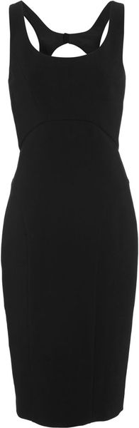 Narciso Rodriguez Cut Out Back Dress in Black - Lyst