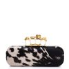 Alexander Mcqueen Peppered Pony Skin Print Clutch in Animal (white) - Lyst