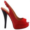 L.a.m.b. Nomad Heels in Red - Lyst