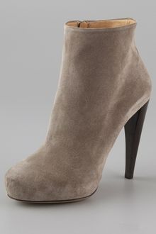 Maison Martin Margiela Suede Platform Booties - Lyst