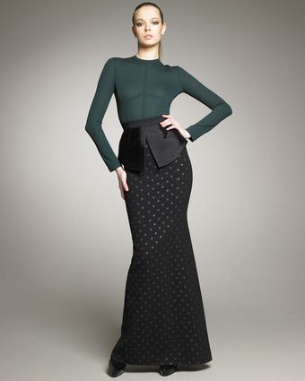 Marc Jacobs Polka-dot Crepe Mermaid Skirt - Lyst