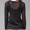 Stylestalker Hollow Layered Knit Top in Black - Lyst