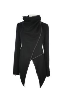 Gareth Pugh Virgin Wool and Lambskin Asymmetrical Jacket - Lyst