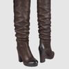 Prada Sport Highheeled Boots in Brown - Lyst