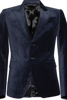 Burberry Prorsum Velvet Blazer - Lyst