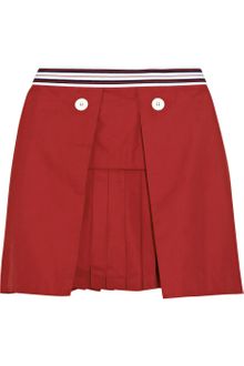 D&G Pleat-detailed Twill Skirt - Lyst