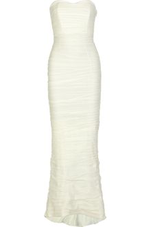 Diane Von Furstenberg Delphina Ruched Silk-blend Chiffon Bridal Gown - Lyst