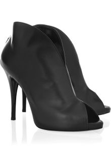 Giuseppe Zanotti Pix Peep-toe Leather Ankle Boots - Lyst