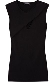 Narciso Rodriguez Cutout Wool-blend Top - Lyst